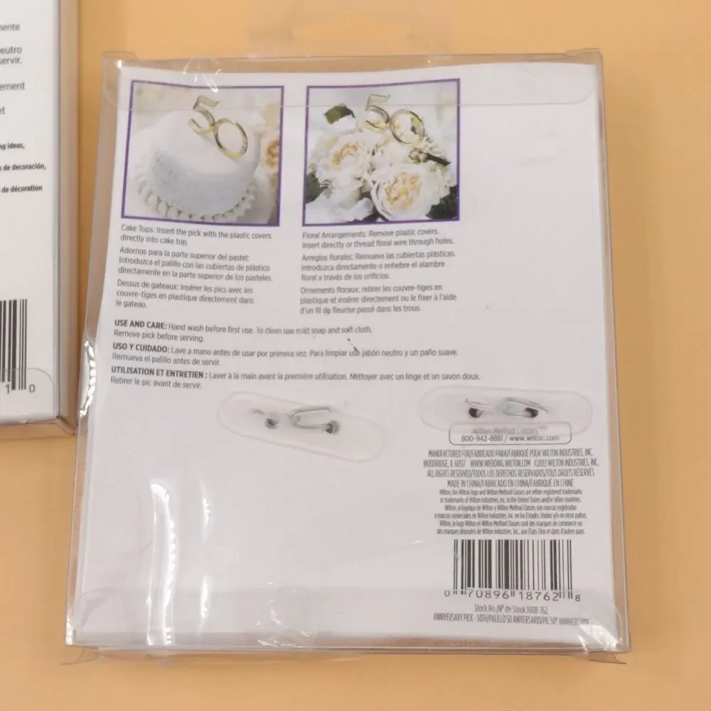 Wilton & Celebrate It Wedding Cake Topper Lot - 5pc Heart & Love Birds